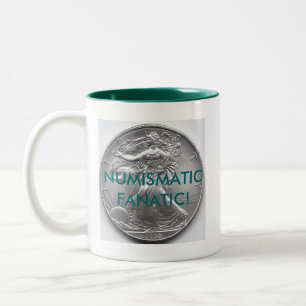 Café Em Dois Tons Caneca Fã de Numismática