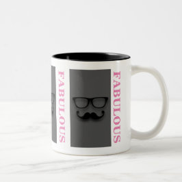 Café Em Dois Tons Caneca FABULOSA de Pugenne