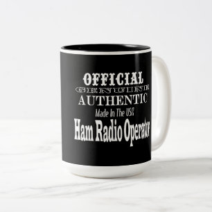 Café Em Dois Tons Caneca feita genuína oficial do operador de