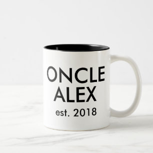 Café Em Dois Tons Caneca feita sob encomenda cadeau de naissance
