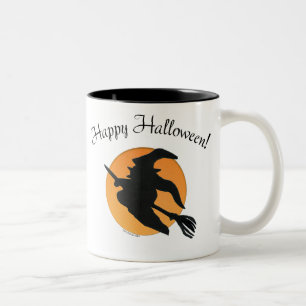 Café Em Dois Tons Caneca Feliz de Halloween