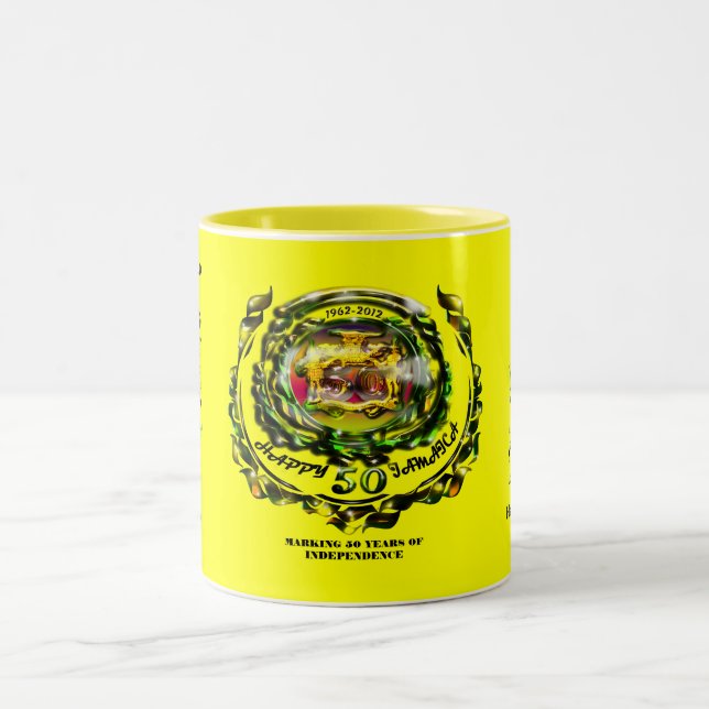 Café Em Dois Tons Caneca feliz de Jamaica 50 (Centro)