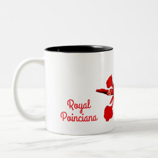 Café Em Dois Tons Caneca Flor de Poinciana Real