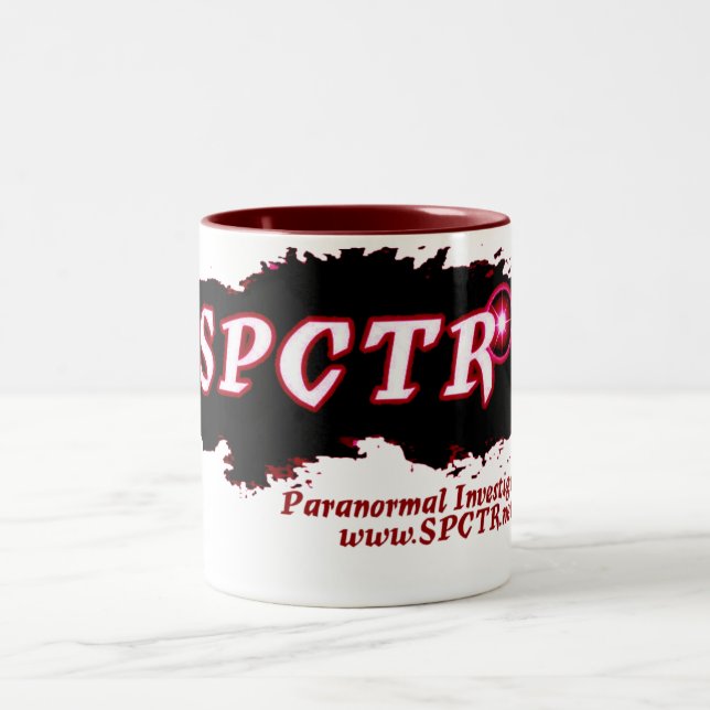 Café Em Dois Tons Caneca grande de SPCTR - matiz vermelho (Centro)