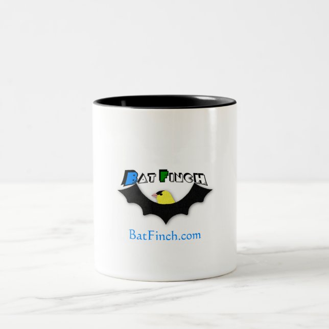 Café Em Dois Tons Caneca impressionante de BatFinch (Centro)
