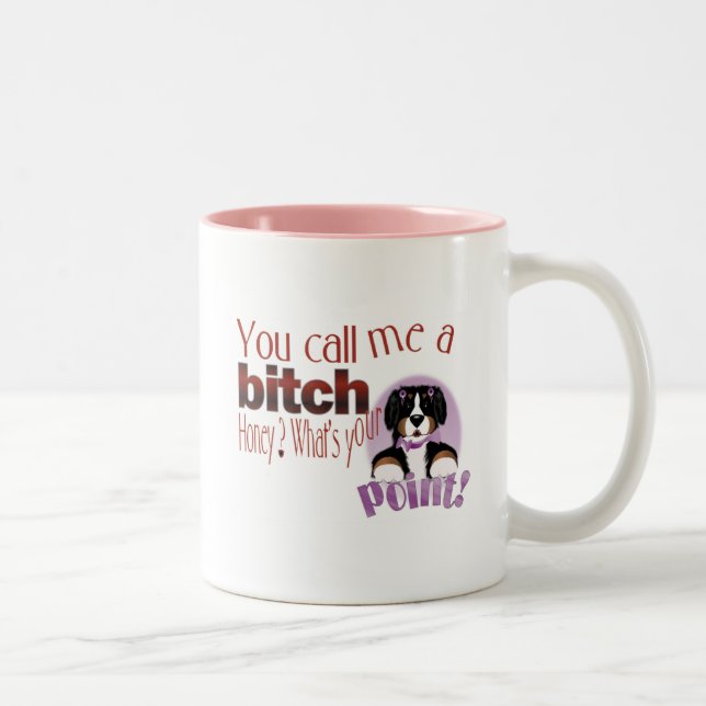 Café Em Dois Tons Caneca insolente das senhoras de MadDog (Direita)