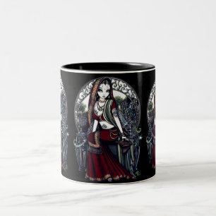 Café Em Dois Tons Caneca inspirada oriental da fantasia de Ayanna