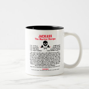 Café Em Dois Tons Caneca - JACKASS, o copo de Martini