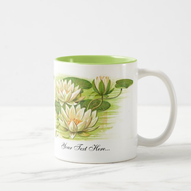 Café Em Dois Tons Caneca "Lírio de Água" (Direita)