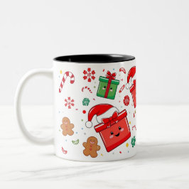 Café Em Dois Tons Caneca Mágica de Férias Divertidas