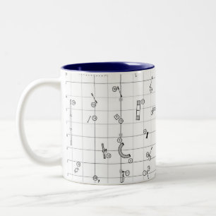 Café Em Dois Tons Caneca Mapa de Curso Temático de Agilidade