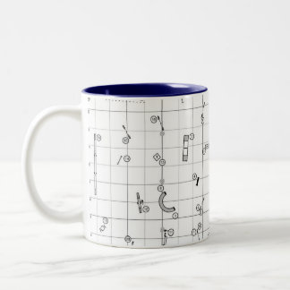 Café Em Dois Tons Caneca Mapa de Curso Temático de Agilidade