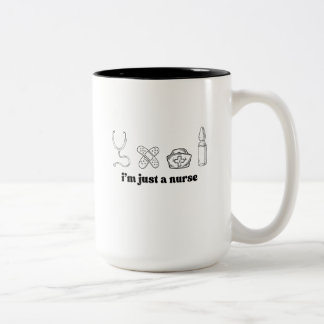 Café Em Dois Tons Caneca Médica Minimalista com Citação Divertida de