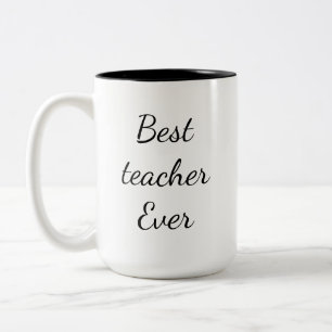 Café Em Dois Tons Caneca Melhor Professor de Todos os Tempos
