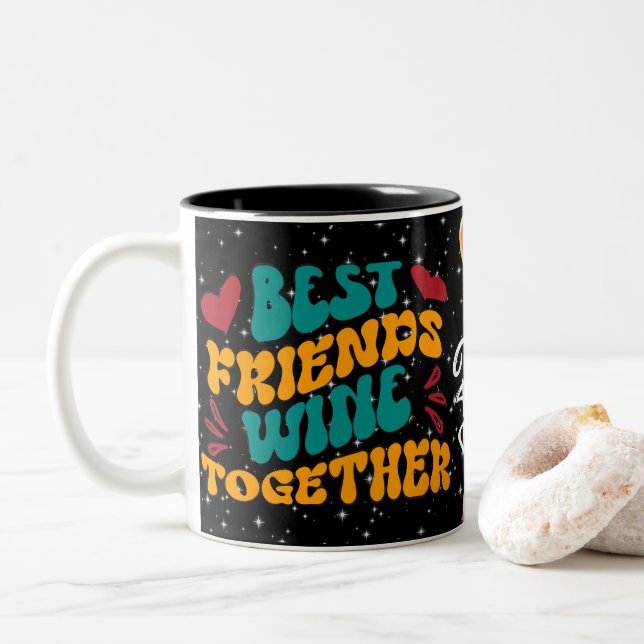 Café Em Dois Tons Caneca Melhores Amigos Para Sempre com Crianças de (Com Donut)