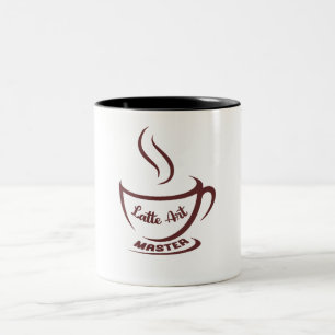 Café Em Dois Tons Caneca Mestre de Arte Latte