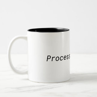 Café Em Dois Tons Caneca Minimalista de Duas Cores Processing Focus
