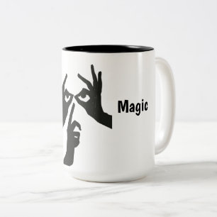 Café Em Dois Tons Caneca Minimalista Olhos de Sombra de Mão Criativa
