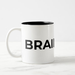 Café Em Dois Tons Caneca Minimalista Tipográfica de Duas Cores Céreb