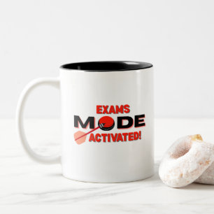 Café Em Dois Tons Caneca Modo Exames Ativado – Caneca de Estudo para