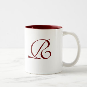 Café Em Dois Tons Caneca Monogrammed do conto de fadas de prata