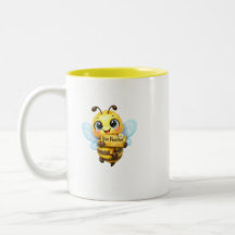 Caneca Motivacional de Abelha Fofa – Bee Positive