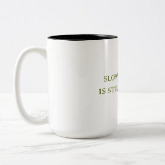 Café Em Dois Tons Caneca Motivacional de Progresso Lento
