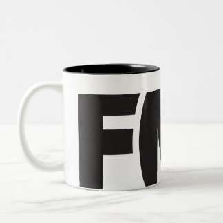 Café Em Dois Tons Caneca oficial de FML: Logotipo de FML (preto)