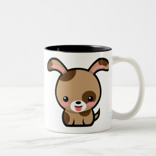 Café Em Dois Tons Caneca oficial do filhote de cachorro de SuperPets