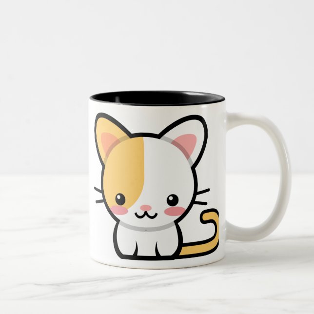 Café Em Dois Tons Caneca oficial do gatinho de SuperPets (Direita)