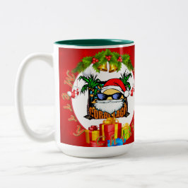 Café Em Dois Tons Caneca oficial do Natal de CoralLago