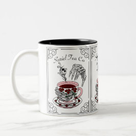 Café Em Dois Tons Caneca para Amante de Livros de Fantasia