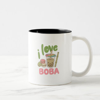Café Em Dois Tons caneca para amantes de boba