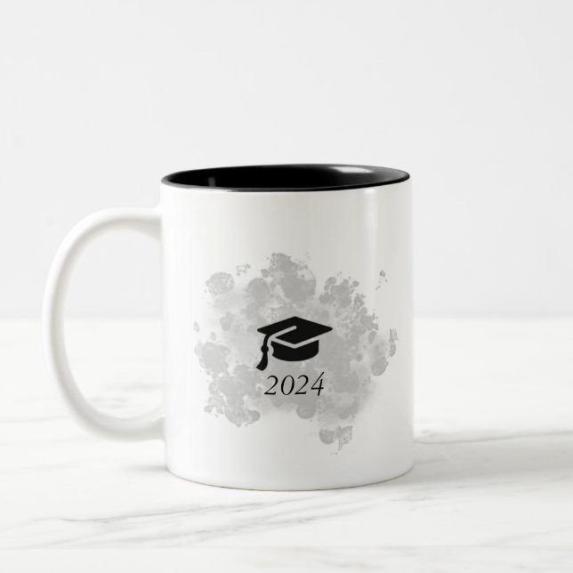 Café Em Dois Tons Caneca para graduados de 2024 (Esquerda)
