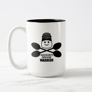Café Em Dois Tons Caneca para Guerreiros da Doença de Addison