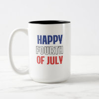 Caneca Patriótica do Dia 4 de Julho