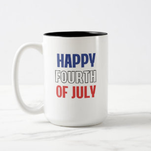 Café Em Dois Tons Caneca Patriótica do Dia 4 de Julho