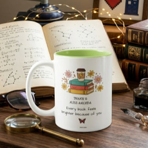 Café Em Dois Tons Caneca Personalizada de Agradecimento para Profess