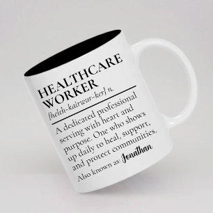 Café Em Dois Tons Caneca Personalizada de Agradecimento para Profiss