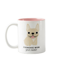 Caneca Personalizada de Bulldog Francês Nome & Fra