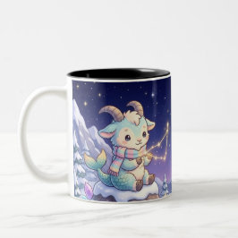 Café Em Dois Tons Caneca Personalizada de Capricórnio Fofa