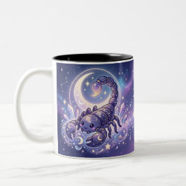 Café Em Dois Tons Caneca Personalizada de Escorpião Zodiacal