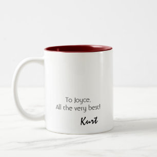 Café Em Dois Tons Caneca personalizada de Kurt Bestor