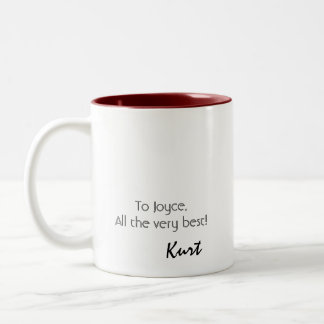 Café Em Dois Tons Caneca personalizada de Kurt Bestor