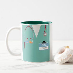 Café Em Dois Tons Caneca Personalizada de Presente de Enfermeira Com