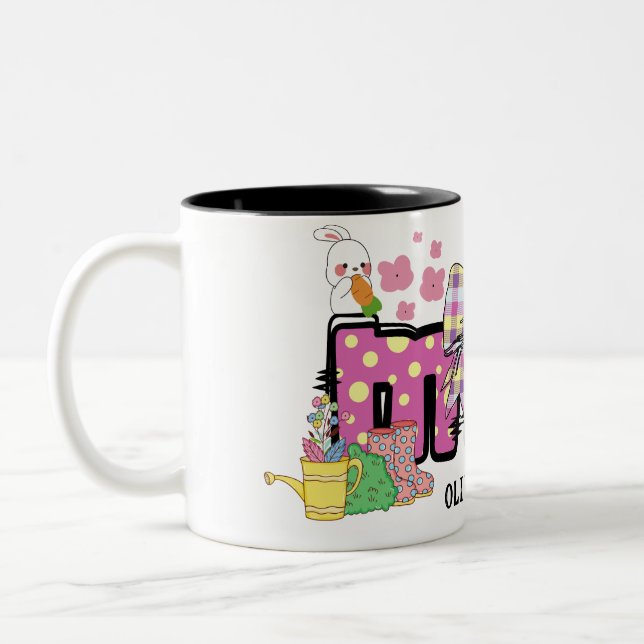 Café Em Dois Tons Caneca personalizada de presente para crianças coe (Esquerda)