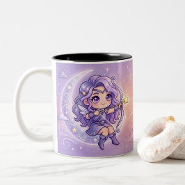 Café Em Dois Tons Caneca Personalizada de Sagitário Fofa