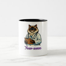 Caneca Personalizada de Veterinário de Gato Ragdol