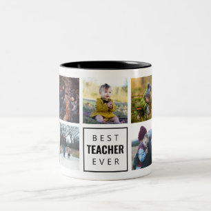 Café Em Dois Tons Caneca Personalizada Melhor Professor de Todos os 