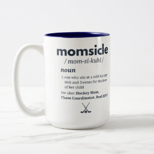 Café Em Dois Tons Caneca Personalizada Momsicle de Hockey